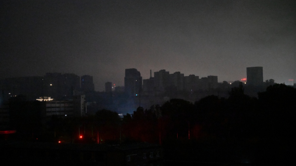 'Massive attack' cuts power in Ukrainian capital